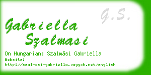 gabriella szalmasi business card